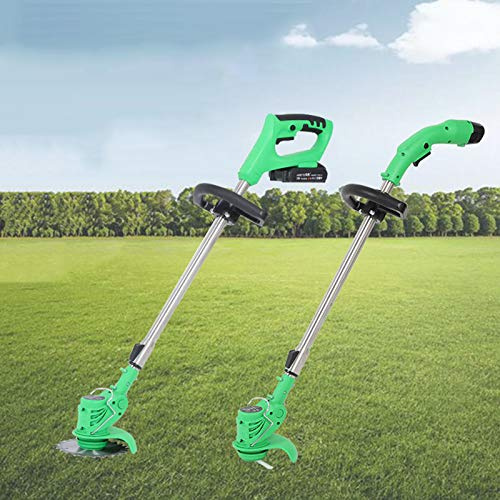Tagliabordi Elettrico a Basso Rumore, Batteria al Litio ad Alta Potenza da 450 W e 650 W, 12 V e 21 V, con Caricabatterie, Testina di Taglio Regolabile, Ideale per la rimozione delle Erbacce.