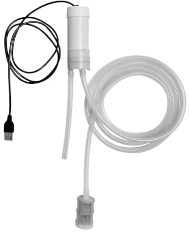 Fangxuee Bomba Autocebante Portátil con Sifón Eléctrico USB para Embotellar Vino, Cerveza, Bebidas y Kombucha Caseros, 5 V CC.