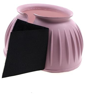 1 Paar Hufglocken für Pferde, robust, rutschfest, Hufschutz, Hufglocken für die Vorderfüße von Pferden, große Gummi-Glocken, schützt die Pferdehufe(pink,S)