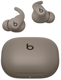 Beats Powerbeats Fit - Auriculares inalámbricos con cancelación del Ruido, Ajuste Seguro, IPX4, hasta 30 Horas de autonomía con Estuche de Carga, compatibles con Apple y Android - Gris Grava