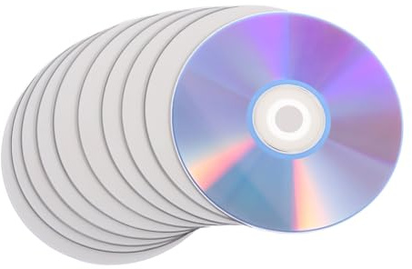 MOLUCKFU 10 pezzi Dvd-r Registrabili ad Alta Capacità Dischi Vuoti per Archiviazione Video Backup Foto e Registrazioni Musicali Supporto Duplicazione Dati Compatibile Maggior Parte dei