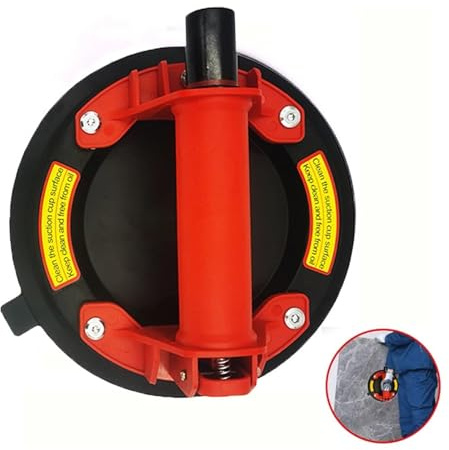 Ventosas de Vidrio Ventosa de vacío 8 pulgadas, capacidad rodamiento 220kg, elevador alta resistencia for elevación vidrio granito, ventosa fuerte