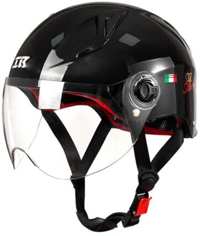 Vintage Caschi Jet E Demi-Jet DOTECE Approved Casco Mezzo Moto Crash Con Visiera Caschi Cromwell Retrò Aperto Casco Protezione Multilivello Elmetto Scodella Per Adulti