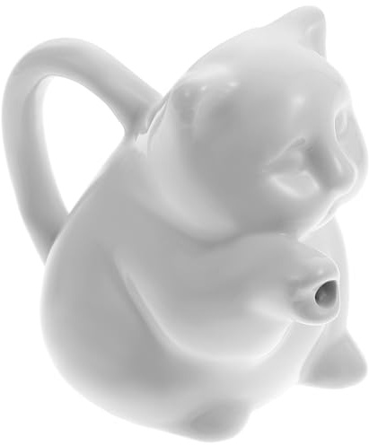 VILLCASE Bricco per Latte in Ceramica a Forma di Animale da 50ml, Resistente e Confortevole, per Dessert Shop e Uso Domestico