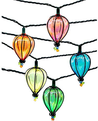 GOOGIC 11FT Multicolor String Lights with 10 Bulbs, Colored Backyard Patio Indoor/Outdoor UL Listed String Lights, Hanging for Bistro Tents Market Cafe Gazebo Porch Party Wedding