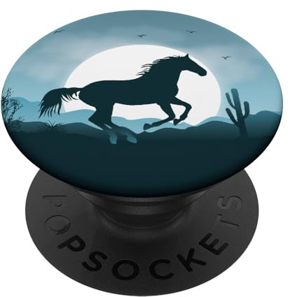PopSockets Wild Horse Lover Equestrian Horses Gift Teen Girls Women PopSockets PopGrip: Swappable Grip for Phones & Tablets