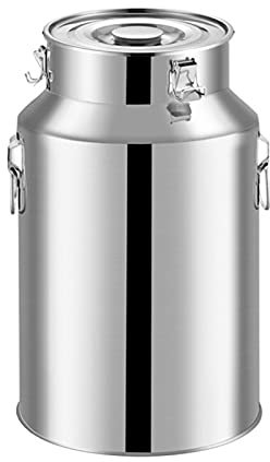 JHZDX Milchkanne - 201 Edelstahl-milchkanne Weinkrug Kanister Lebensmittelbehälter Luftdicht Mit Versiegeltem Deckel Heavy Duty Für Weinflüssigkeits-lagerbehälter Geschenk,5L