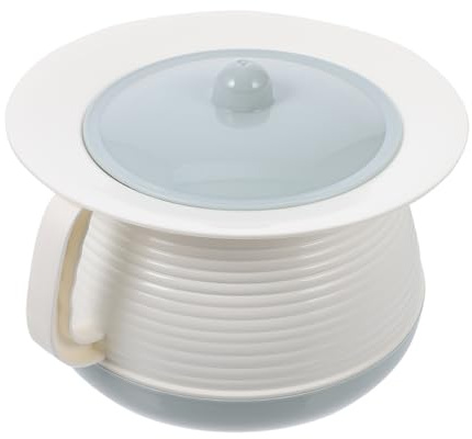 iplusmile Unisex Chamber Pot with Lid and Handle, Portable Adult Potty Urinal for Bedroom, Car Toilet for Adults, Camping & Emergency, Spittoon Commode Bucket for Elderly, Pregnancy, Patients, Blue
