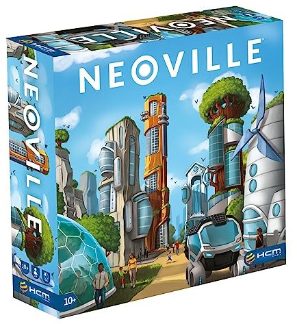 HCM Kinzel - Neoville - für visionäre Architekten, die ultimative naturverbundene Stadt der Zukunft - Städtebauspiel, Strategiespiel - ab 2 Spieler ab 10 Jahren - 55195, Mehrfarbig