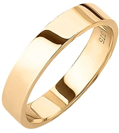Ardeo Aurum Trauring Unisex Herrenring Damenring aus 375 Gold Gelbgold in 5 mm Breite massiv Ehering Verlobungsring Modell 185 Größe 64