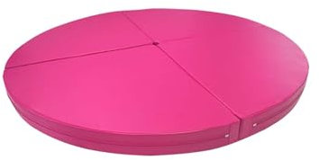 Pole Dance Matte Faltbare Pole-Dance-Crashmatte - 120/150/160 Cm Rutschfeste Tanzstangenmatten, Kreissicherheitspfosten-Absturzmatte, für Aerial-Hoop-Yoga-Inversionen(Color:Pink,Size:150cmx5cm(59x2)