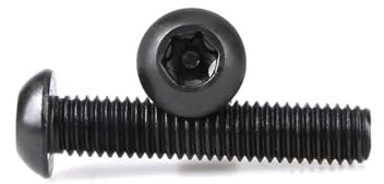 M3-M6 Torx Diebstahlsicherungsschraube Schwarz 304 Edelstahl Rundkopfschrauben 10 Stück, 10 Stück, M5x45