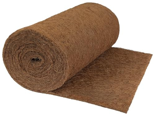 Montafox Kokosmatte 50 cm x 3 m Winterschutz Liner für Pflanzen Kokosfasern | Naturlatex, Naturprodukt, Baumschutz, Blumenschutz, Nager, Kleintiere, Garten, Balkon, Winter, braun, Haustiermatte