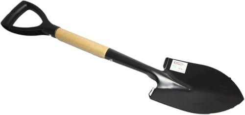 GSV Essentials Heavy Duty Coal Shovel, Metal Spade Hoe, Sturdy Construction, Easy To Use, Ergonomic Handle, Heat-Resistant, Non-Slip Surface, Portable, Black, 2pcs