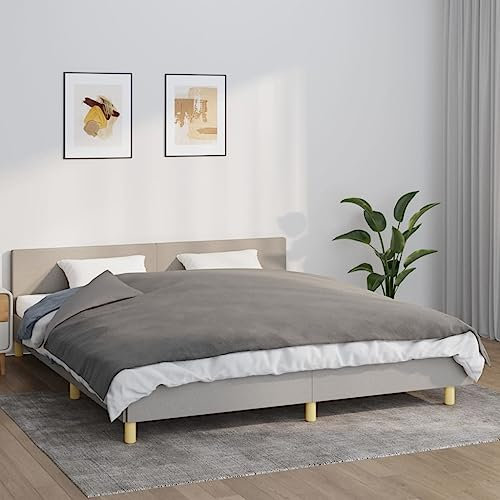 Lauuoeriau Bettwäsche & Bettwäsche, Bettwäsche, Decken, Gewichtsdecke mit Bezug, grau, 155 x 220 cm, 7 kg Stoff