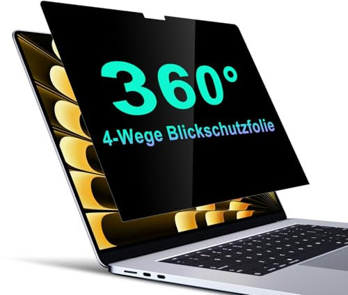 STARY Pellicola Privacy Schermo Compatibile Con MacBook Air 15 Pollici (2023-2025, M2,M3,M4), Removable Protezione Per 15 Pollici Laptop Anti Luce Blu Antiriflesso