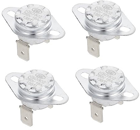 Uonlytech 4pezzi Termostato Ceramico Normalmente Chiuso Snap Disc Controllo Temperatura Per Elettrodomestici