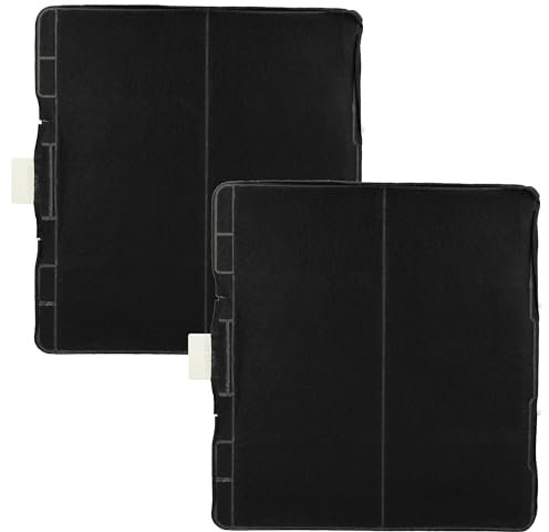 vhbw 2x Filtres à charbon actif compatible avec Viva VVZ52V40, VVA92E452, VVA62E450, VVA66E652, VVA62E450/02 hotte aspirante - 23,3 x 21,5 x 2,2 cm