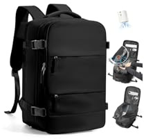 SZLX Mochila al Vacio con Bomba Mochila Viaje Cabina Avion 40x30x20 Ryanair Vueling Wizzair Equipaje de Mano 40x30x20 Mochila Viaje 40x20x25 Maletas Cabina 45x36x20 Easyjet para Portatil Mujer Hombre