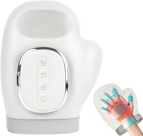 Hand Massager, Wrist Massage Machine, Portable Hand Massager Air-Bag, 3 Modes, 5 Levels of Intensity, 15 Minute Auto Timer, Rechargeable Cordless Design, Pain Relief Heated Wrist Finger Massage