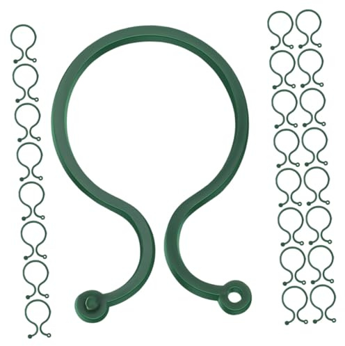 AKOOSY 150stücke Pflanzensupport Clips Aus Robustem Kunststoff Wiederverwendbar Grüne Klemmhalter Für Stämme Und Rankpflanzen Vielseitige Gartenhalterung Für Tomaten Blumen Kletterpflanze