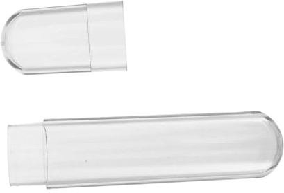 Hohopeti Boîte De Rangement pour Pinces à Cils Tube Plastique Transparent avec Bouchon Étui De Voyage pour Outils De Beauté Tube De Rangement pour Pinces