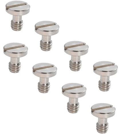 TOBBOMEY 8 pezzi Viti per Treppiede Fotocamera in Ferro per Montaggio Rapido Accessori Fotografia