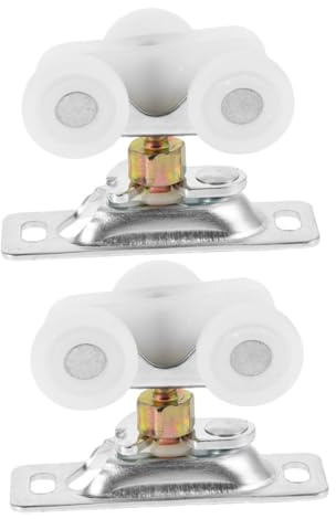Mipcase 2 Rulli Puleggia Scorrevole per Porta Camper Ruote per Porte Sospese Ferramenta Interna per Mobili Rv Installazione Rapida e Funzionamento Silenzioso