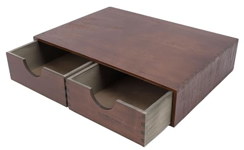 OVAQUIXI Porta Capsule di caffè, Organizer Multifunzionale per Cassetti per Cialde di caffè in Legno, per Snack di Caramelle Al tè