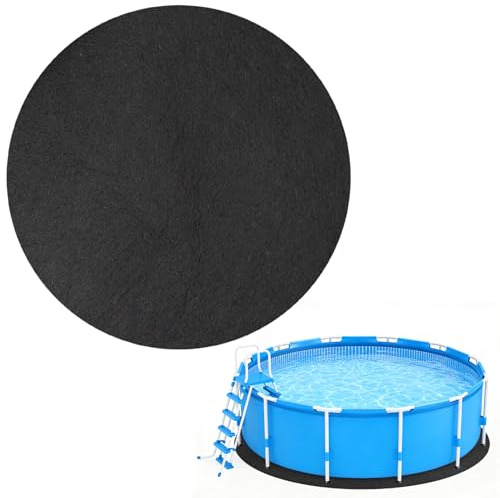 WPPQWP Pool Unterlage Outdoor Runden Bodenplane Pool Bodenschutzmatte Poolmatten Ø305cm Poolunterlage Swimmingpool Grundplatten-Schutz, rutschfest, Wärmeisolierung