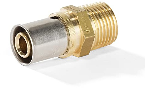 H2O-Flex® 20er Pressfitting mit 3/4AG/Außengewinde für Verbundrohr 2,0mm DVGW Aluverbund - Rohr 20 x 2,0mm Mehrschichtverbundrohr