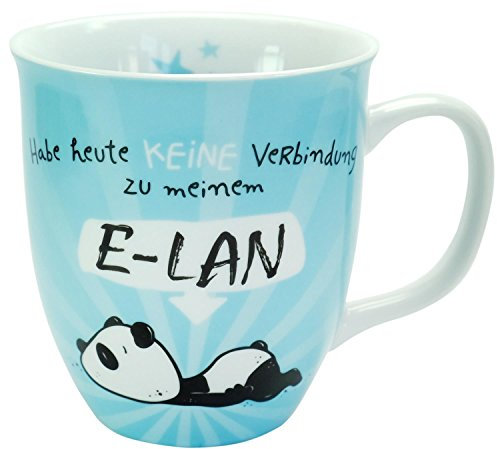 Hope & Gloria Tasse mit Motiv Panda E-LAN | Kaffeetasse, Porzellan, 40 cl | Tasse mit Spruch, Geschenk lustig, Geburtstag | 45672