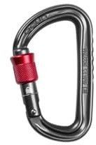 Ocun Falcon Screw Grau-Rot - Leichter Aluminium Schraubkarabiner, Größe One Size - Farbe Anthracite - Red