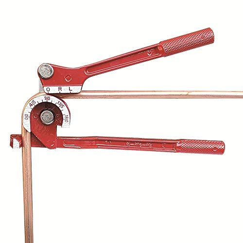 180 Degrés Cintreuse de Tuyauterie Manuelle 1/45/16 3/8 Cintreuse de Tuyaux Professionnelle pour Tubes en cuivre, aluminium, Acier et Laiton