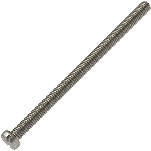 AERZETIX - C60038 - Satz von 5 Metallschrauben mit zylinderkopf M5x80 mm mit schlitz S - verbindungsbolzen - DIN 84 - aus rostfreiem stahl A2 - silberfarben - schraubendreher schrauberanzug
