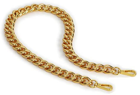 Xiazw 66 cm Schöne Kette Taschenkette Geldbörsen Riemen Schultergurt Taschengurt Ersatz für Taschen Handtaschen (Gelbes Gold)