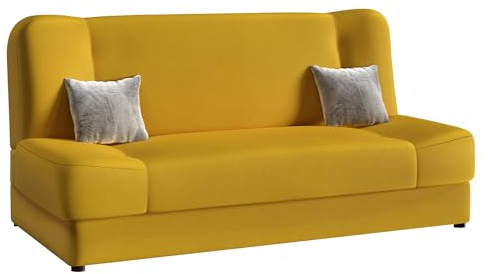 Mirjan24 Schlafsofa Jonas Premium, Bettsofa Sofa mit Bettkasten und Schlaffunktion Dauerschläfer-Sofa Couch Schlafcouch Wohnlandschaft (Otusso 14 + Otusso 14 + Sorriso 04)