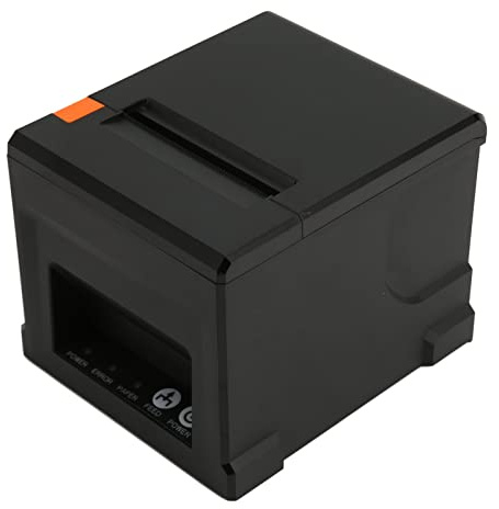 Cuifati Thermoetikettendrucker 300 Mm/s 80 Mm für Business-POS-Systeme, Win 9X, Win 2000, Win 2003, Win XP, Win Vista, Win 7, Win 8, Win 10, (EU-Stecker)