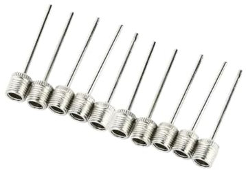 5/10 stücke Sport Ball Aufblasen Pumpe Nadel Fußball Basketball Aufblasbare Luft Ventil Adapter Edelstahl Pumpe Pin (Color : 10 PCS)