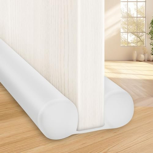 MAXTID Under Door Draft Stopper Cold Air Blocker - Large Doors Seal Gap Bottom of Doors 36 Adjustable 30 32 36 Weather Stripping Noise Blocker Interior Front Door Sweep Soundproof Door Accessories