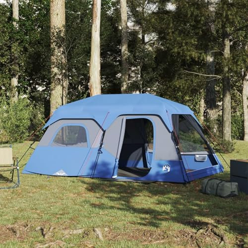 ZEYUAN Campingzelt 9 Personen Grün 441x288x217 cm, Caming Zelt, Camping Markise Zelt, Camping Tents, Camping-Zelt - 94298