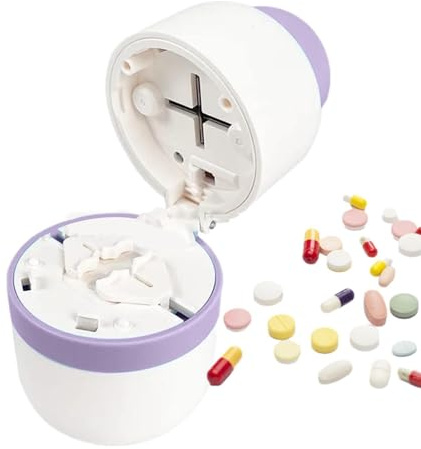 Tablettenteiler Für Kleine Und Große Pillen Tablettenschneider Mit Klinge Tabletten Schneider Mit Aufbewahrungsfach Tablettenspalter Pillenschneider Tragbarer Tablettenteiler Für Alle Tabletten Pillen