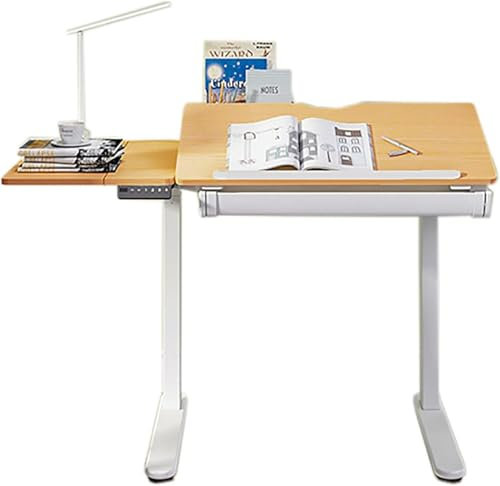 Zeichentische Maltisch Elektrischer Hubtisch Neigbarer Maltisch Designer-Schreibtisch Arbeitstisch Kunstateliertisch zum Zeichnen (Farbe: Natur, Größe: 120 x 60 cm) (NA