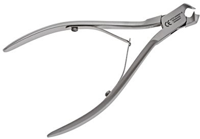 OTTO HERDER NAGELZANGE - Kopfschneider für Fußnägel 12,5cm aus Edelstahl 1,5cm Schnittfläche - Nagelknipser Fussnagelzange ohne Sperre für Fingernägel und dicke eingewachsene Zehennägel