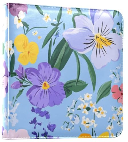 Foiosoh Rustikales buntes Blumenalbum, Fotobuch, selbstklebende Seiten, Sammelalbum, Fotoalben, Bilderalben für Bilder aller Größen, 10,2 x 15,2 cm