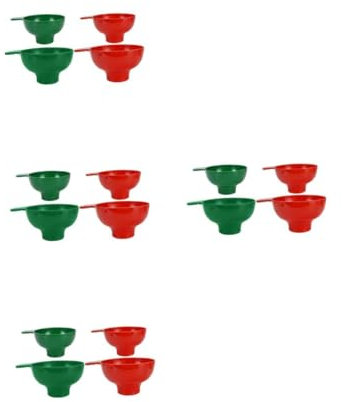 Alipis 16piezas Embudos De Plástico De Boca Ancha Reutilizables Para Frascos y Tarros Embudo De Cocina Multiusos Para Líquidos y Mermeladas Fácil De Limpiar y Almacenar