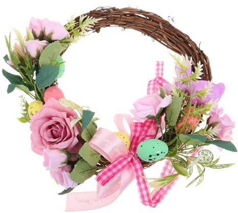 Garneck Simulierte Eier Kranz Ostern Gefälschte Blumen Für Türen Home Dekoration Zubehör