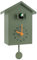 PEIZHIYC Horloge Coucou Moderne 25x15x9 cm Horloge Murale à Coucou avec Pendule Volume Réglable Horloge Coucou Minimaliste pour Maison Chambre Bureau Salon (Vert)