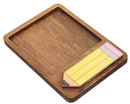 FUNNETOYU Holzbox Als Organizer-memohalter Notizblockhalter Für Schreibtisch Notizpapierhalter Fürs Büro Stabile Holzkonstruktion Kompakte Für Notizblöcke