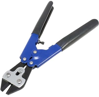 Dunnet Tools Tagliabulloni resistente da 20,3 cm, in acciaio ad alta leva per lucchetto, catena, cavo, tondo per cemento armato, filo, asta di metallo, lame in acciaio al carbonio temprato, strumento